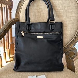 Cole Haan Black Leather Tote Bag